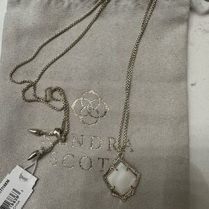 Kendra Scott White and Gold Necklace